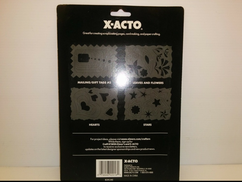 X-ACTO BASIC SHAPES TEMPLATES, 4 TEMPLATES-38 SHAPES, NIB