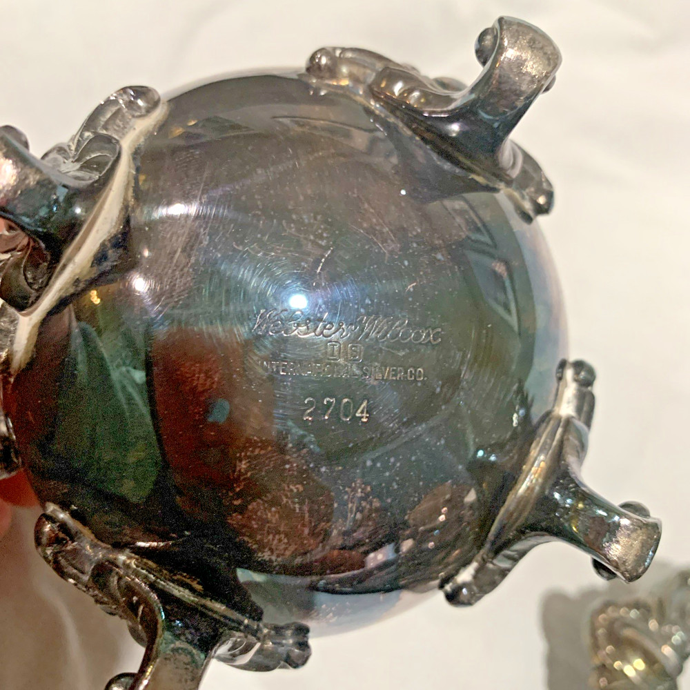 5 Piece Webster Wilcox Fine Quality Silverplate Rochelle Tea Set Silver Plate