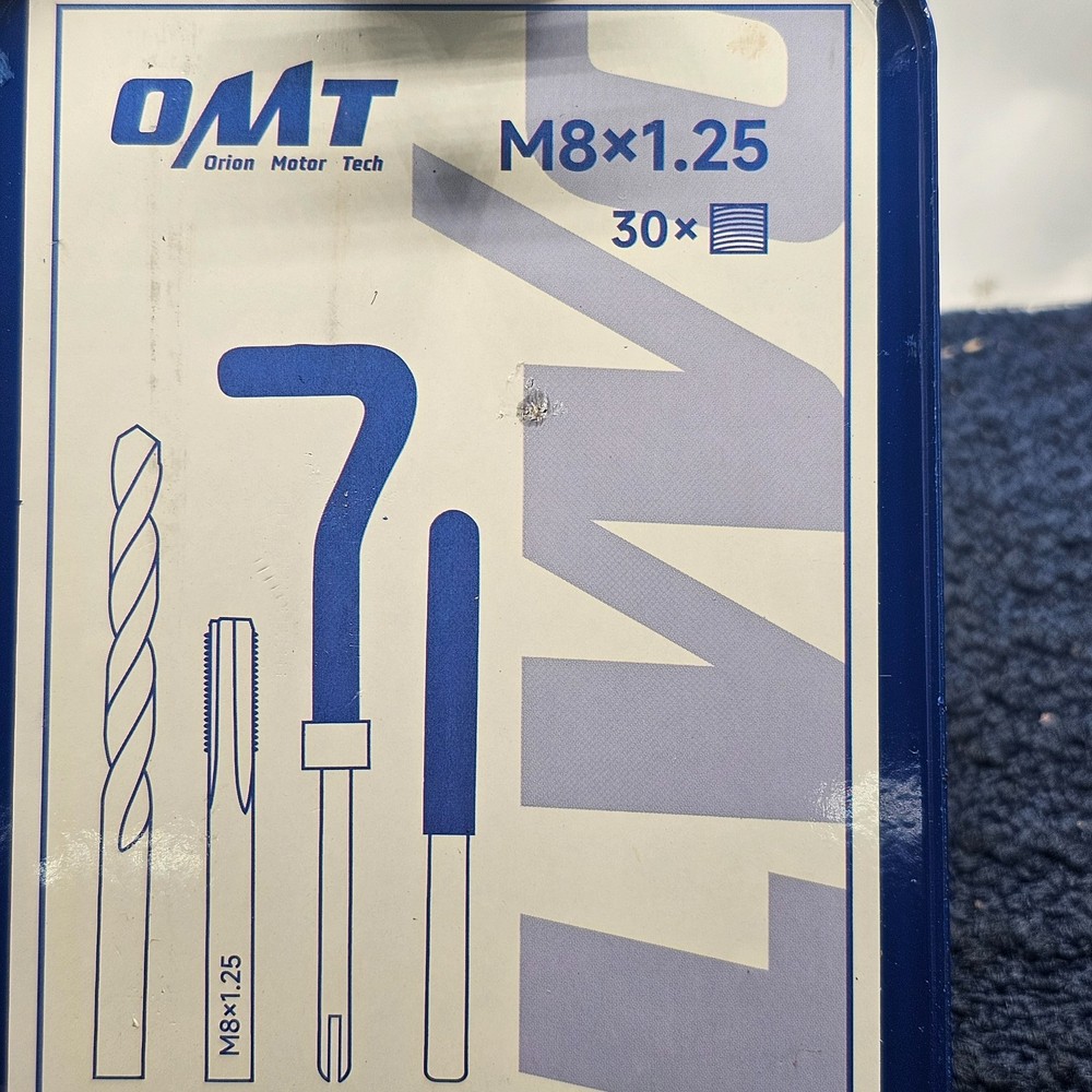 Orion Motor Tech M8 x 1.25 Thread Repair Tools For Rethreading Internal Threads