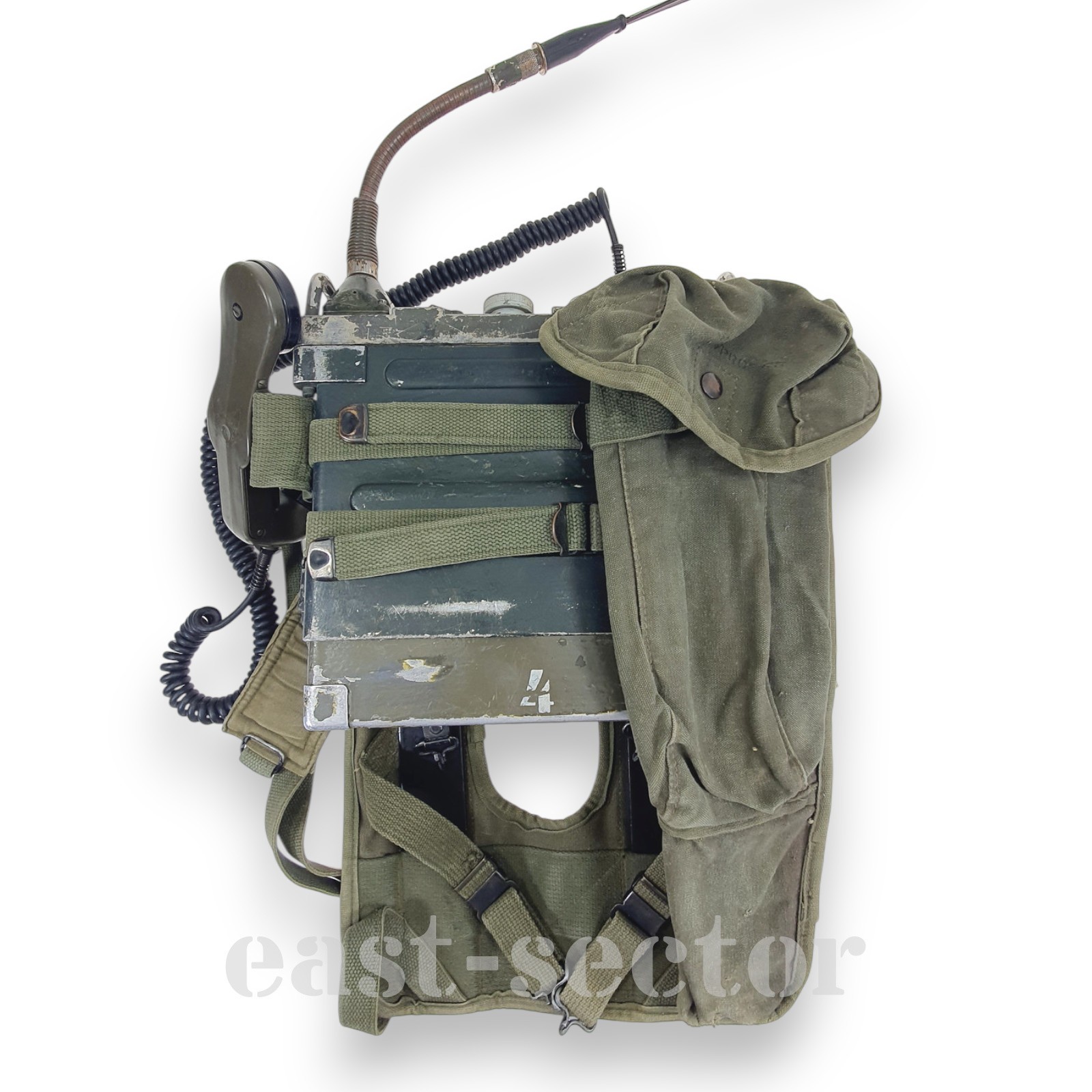 US Army PRC-77 RT-841 Military Radio Set Manpack Antenna Frame Handset Bag PRC25