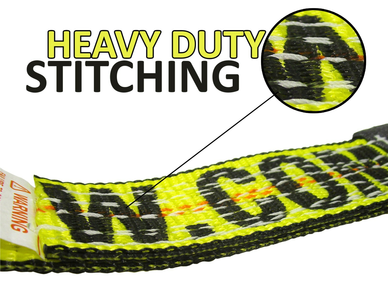 USA 8pc Yellow 8' Lasso Strap 2" Ratchet w/ Finger Hook Tow Truck Tire Wheel Tie