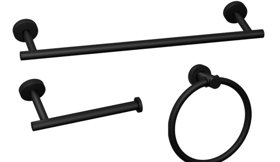 NEW XXFBJNMD Bathroom Hardware Accessory Set Matte Black
