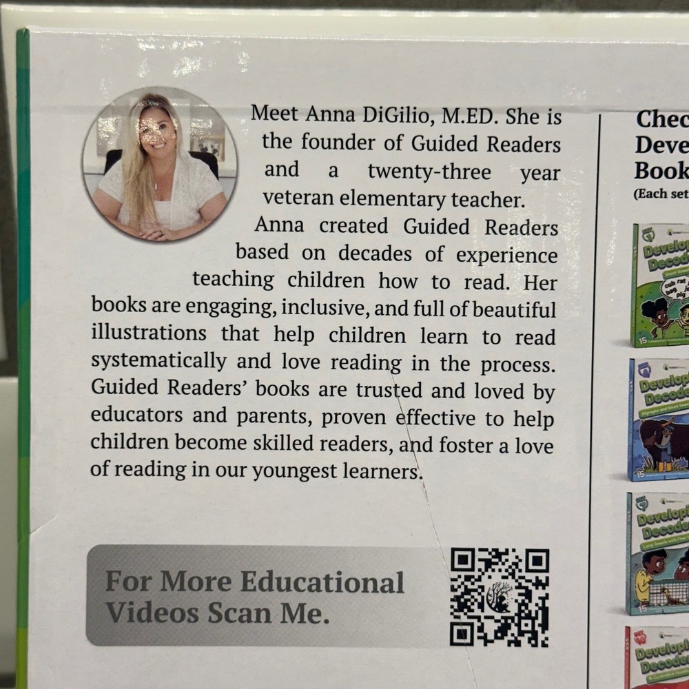 Guided Readers Developing Decoders Short Vowels Set 1 15 Books Beginner Readers