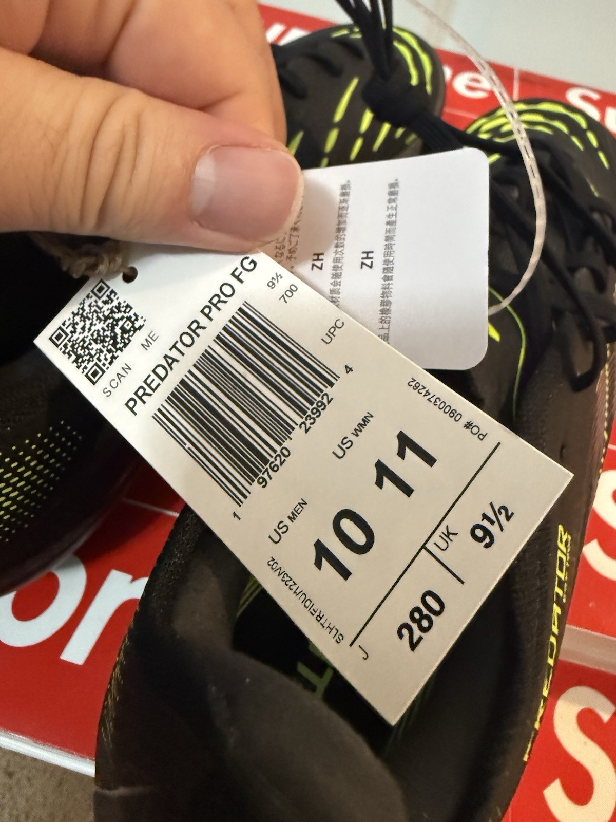 Adidas Predator Pro FG Electric Stealth Pack Soccer Cleats JI1197 Men’s Size 10