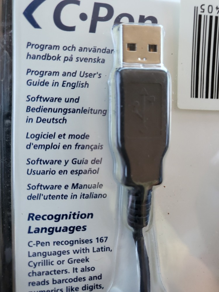 C-Pen 20 Reader Pen Text OCR Scanner Dictionary Translator USB