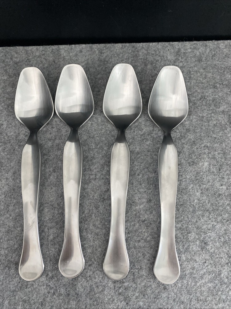 4 Retroneu 18/10 Stainless SILHOUETTE Flatware Dinner Spoon Flatware