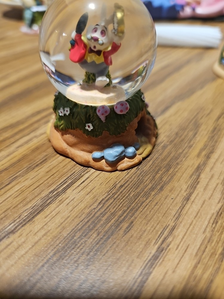 WHITE RABBIT WATER GLOBE