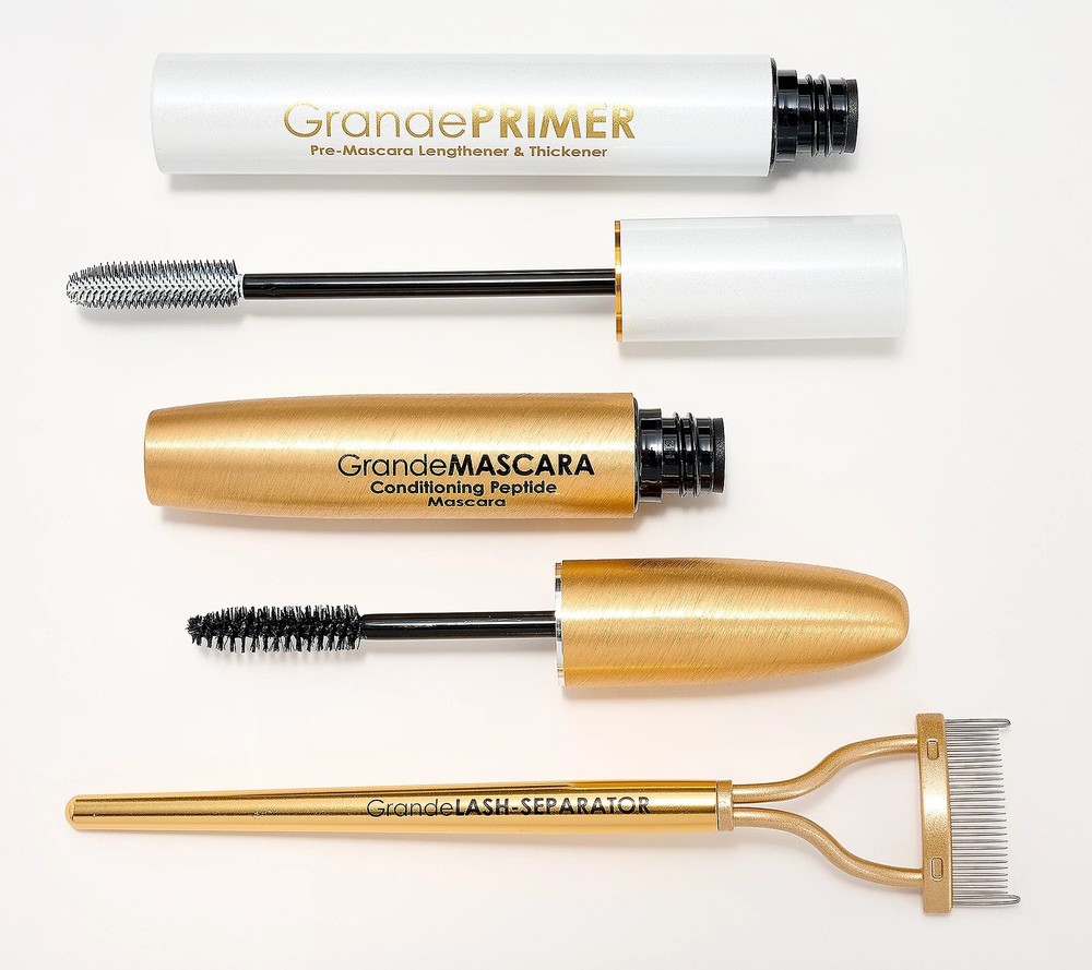 Grande Cosmetics Prime Time Lashes 3pc Set Null New
