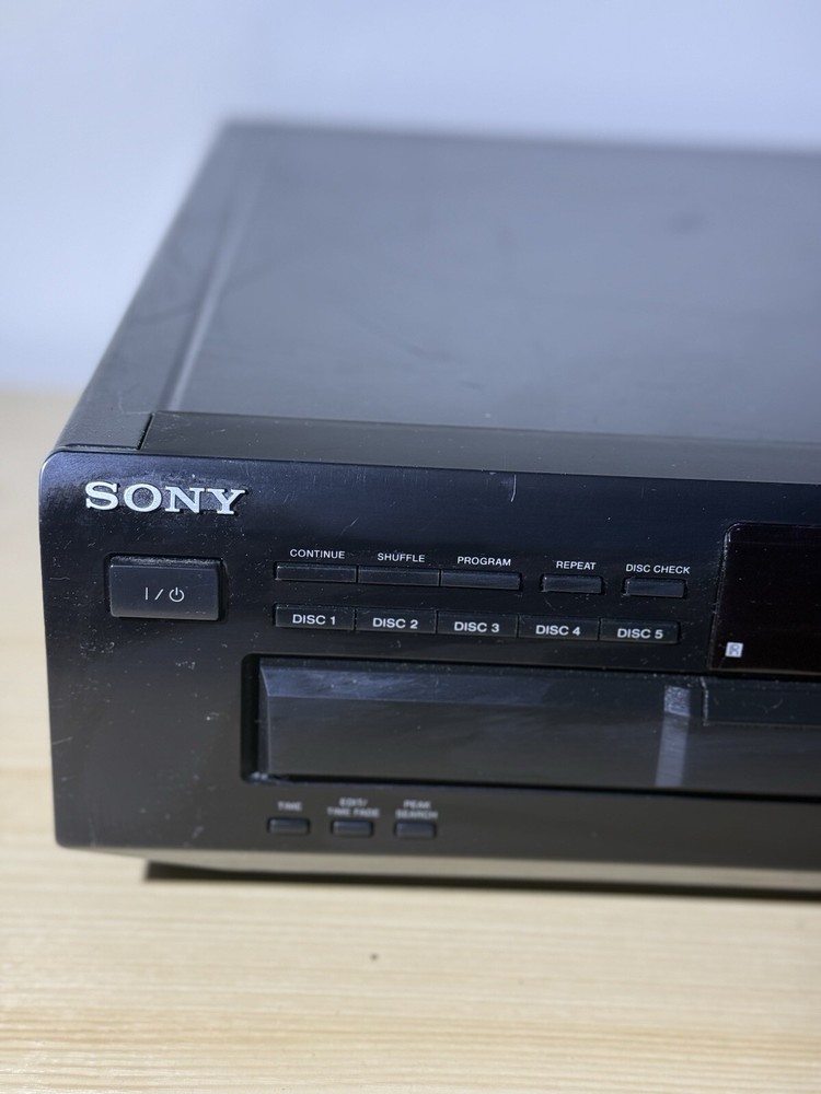Sony CDP-CE335 5-Disc CD Changer - Tested & Working - No Remote