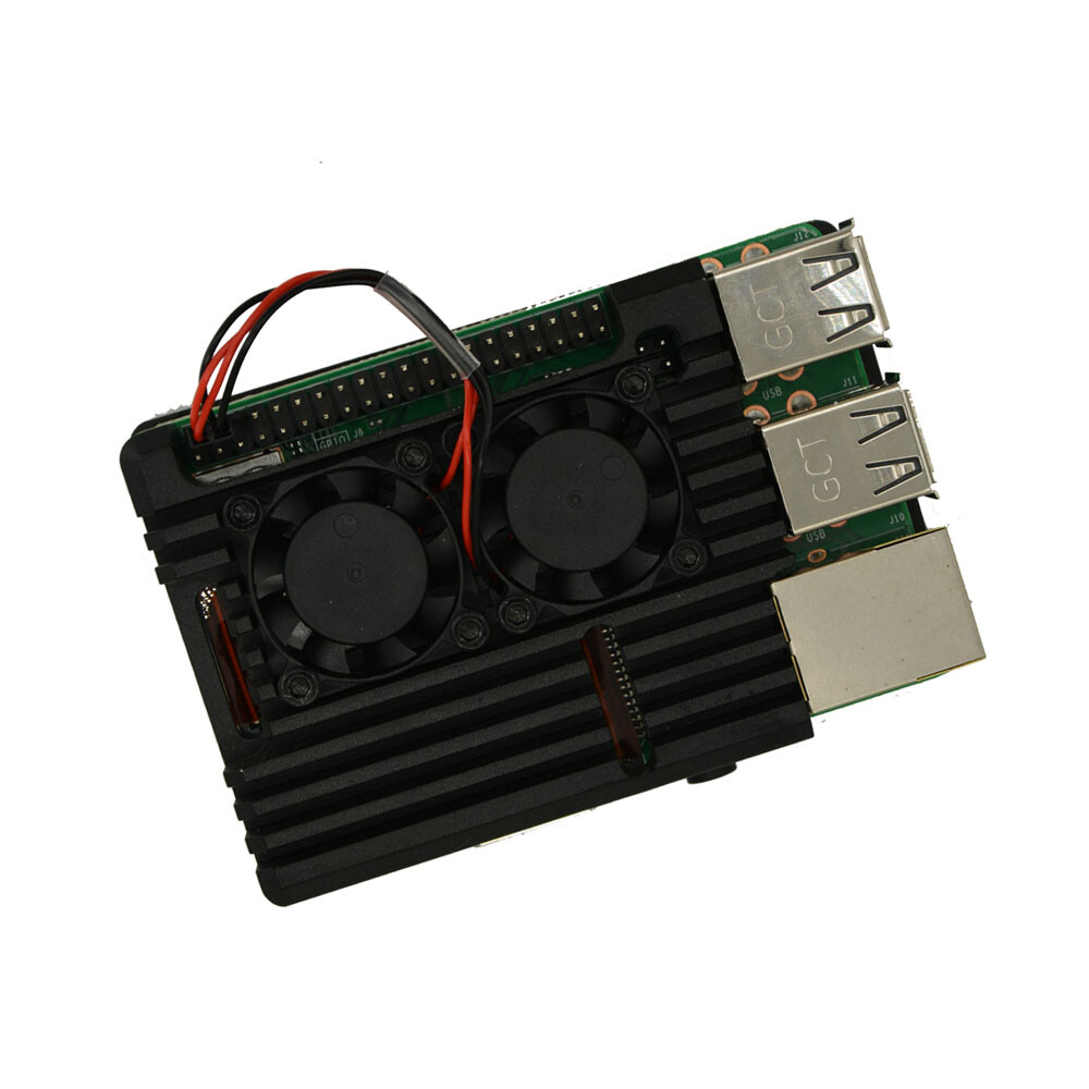For Raspberry Pi 3 Aluminum Alloy Radiator Protective Case Metal Cooling Shell