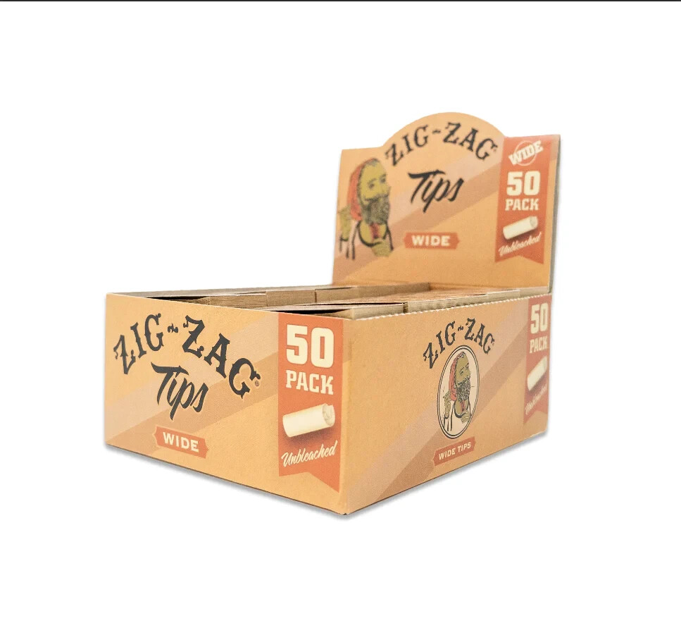 😎X10 ZIG ZAG TIPS WIDE✨10 PACKS👀