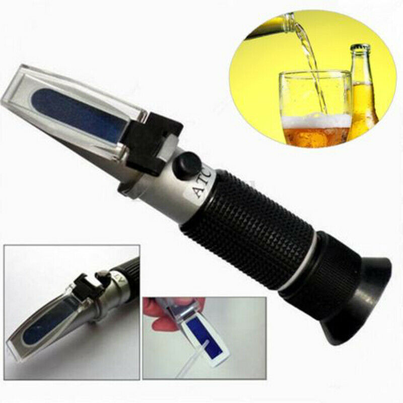 Brix Refractometer ATC For Wort Beer Specific Gravity 1.000-1.120 Hydrometer NEW