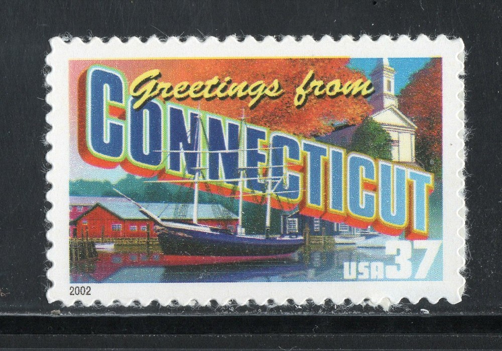 3702 * CONNECTICUT GREETINGS  * U.S. Postage Stamp  MNH
