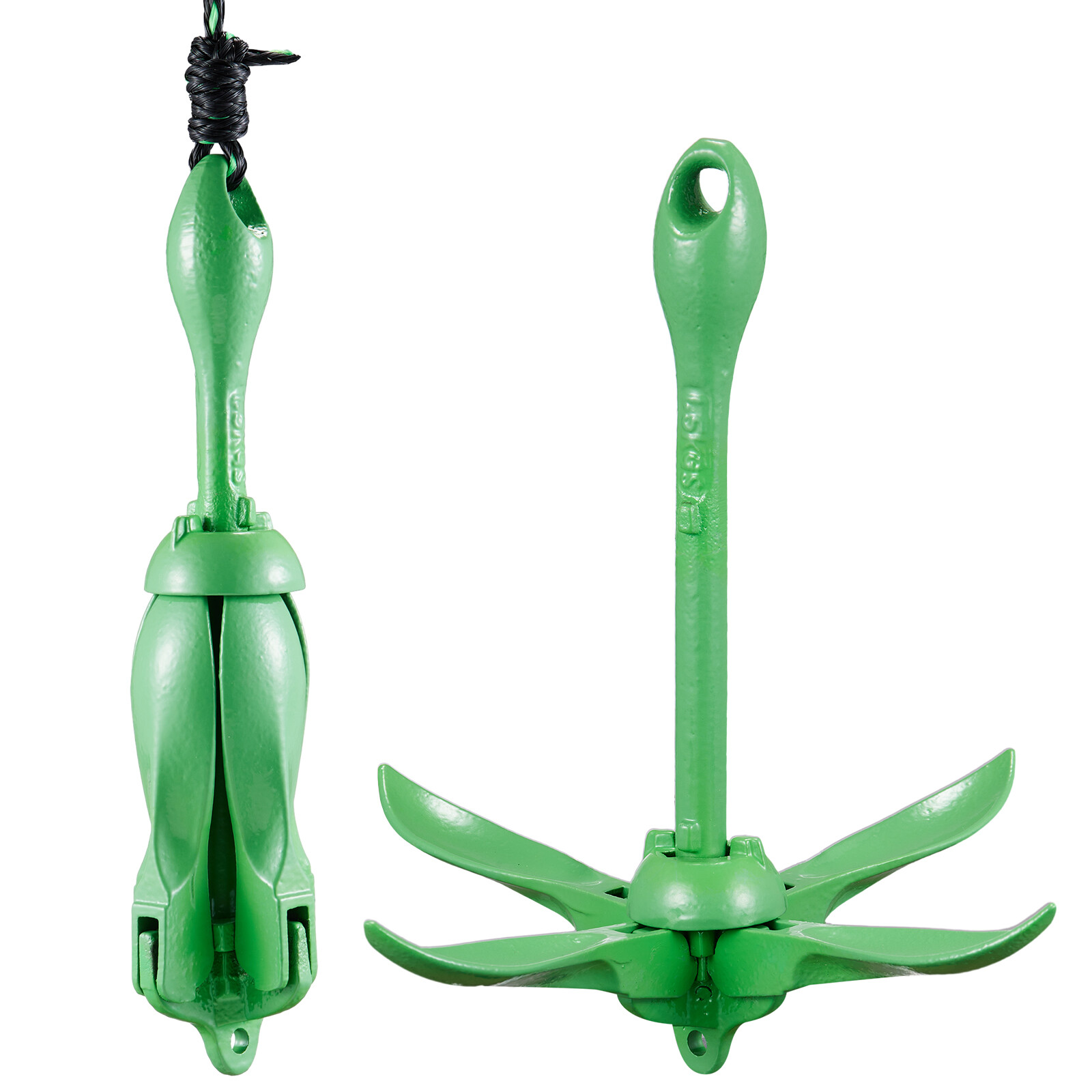 VEVOR Kayak Anchor Kit 3.5 lb Paddle Board Anchor Kit with 26.2 ft Rope and Buoy