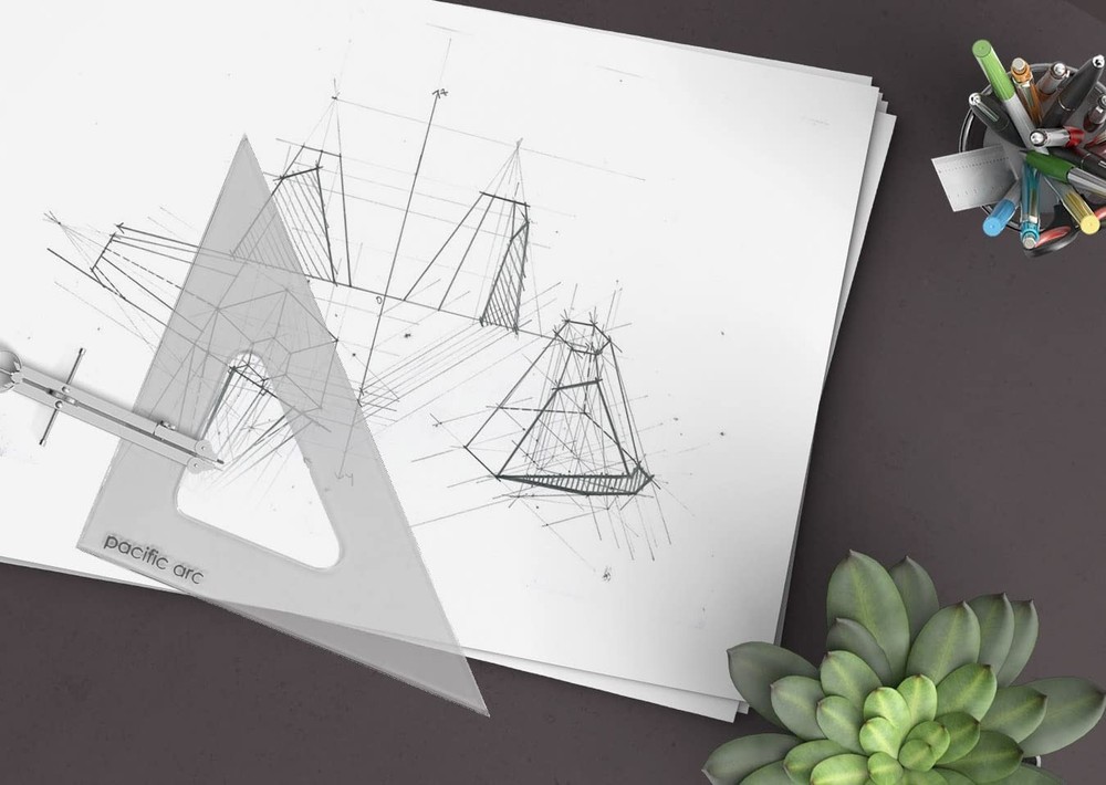 Pacific Arc's Scholastic Triangle - 4 inch - Tools & Home Improvement