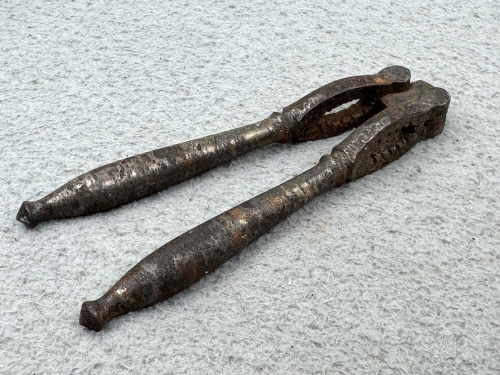 Vintage Cast Iron Handheld Reversible Hinged Nutcracker