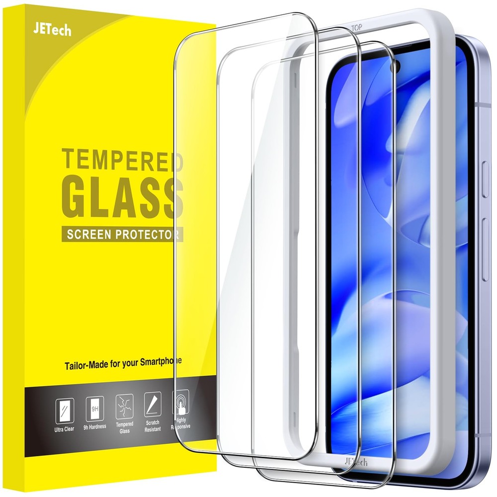 JETech Screen Protector for Google Pixel 9a 6.3-Inch 2025, 9a, Clear