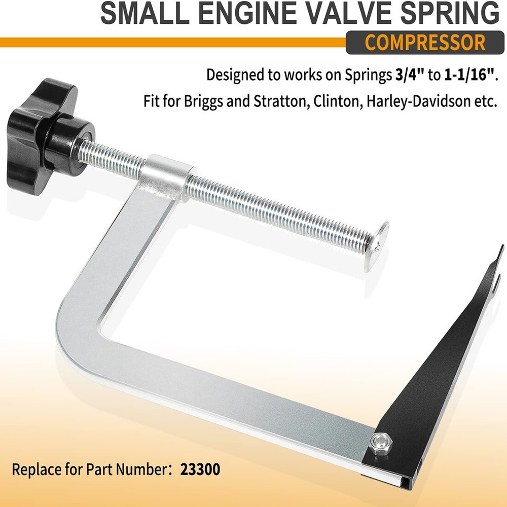 23300 Small Engine Valve Spring Compressor Tool For 3/4" to 1-1/16" Valve Spring