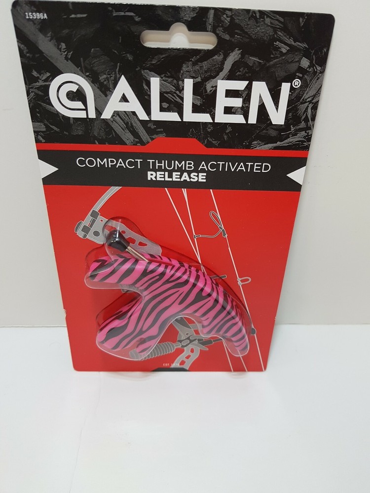 ALLEN PINK AND BLACK COMPACT THUMB ACTIVATED COMPOUND BOW RELEASE