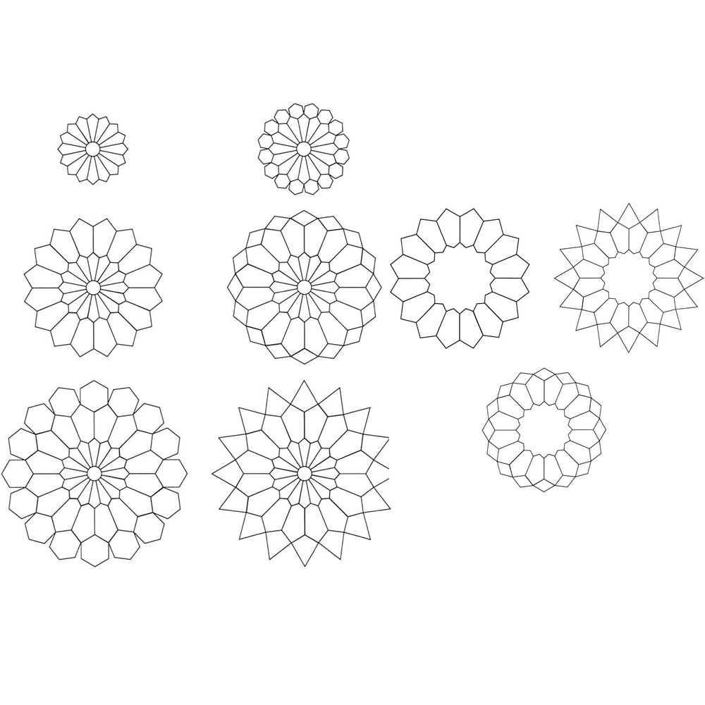 306PCS Quilting Paper Pieces Patchwork Templates Sewing Craft Set