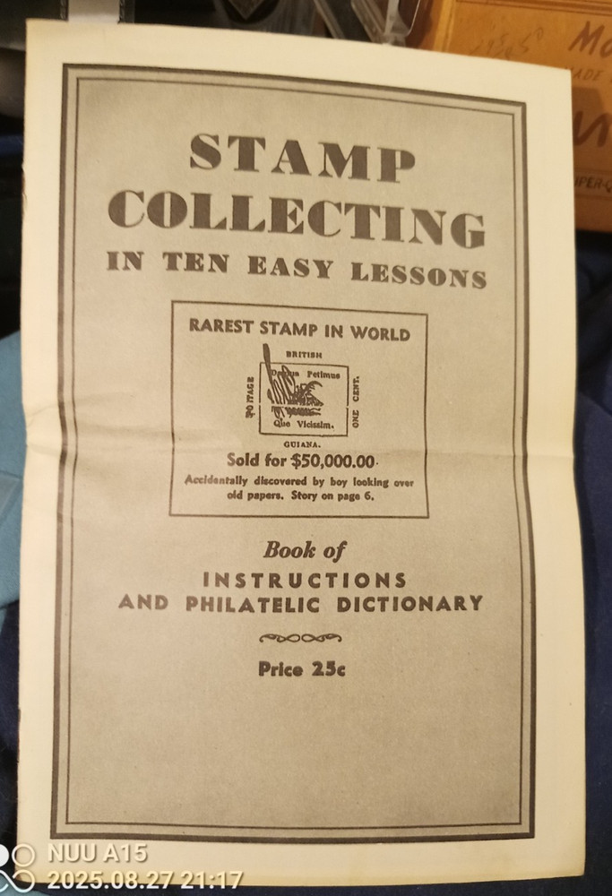 Stamp Collecting In Ten Easy Lessons (1959 booklet) Vintage