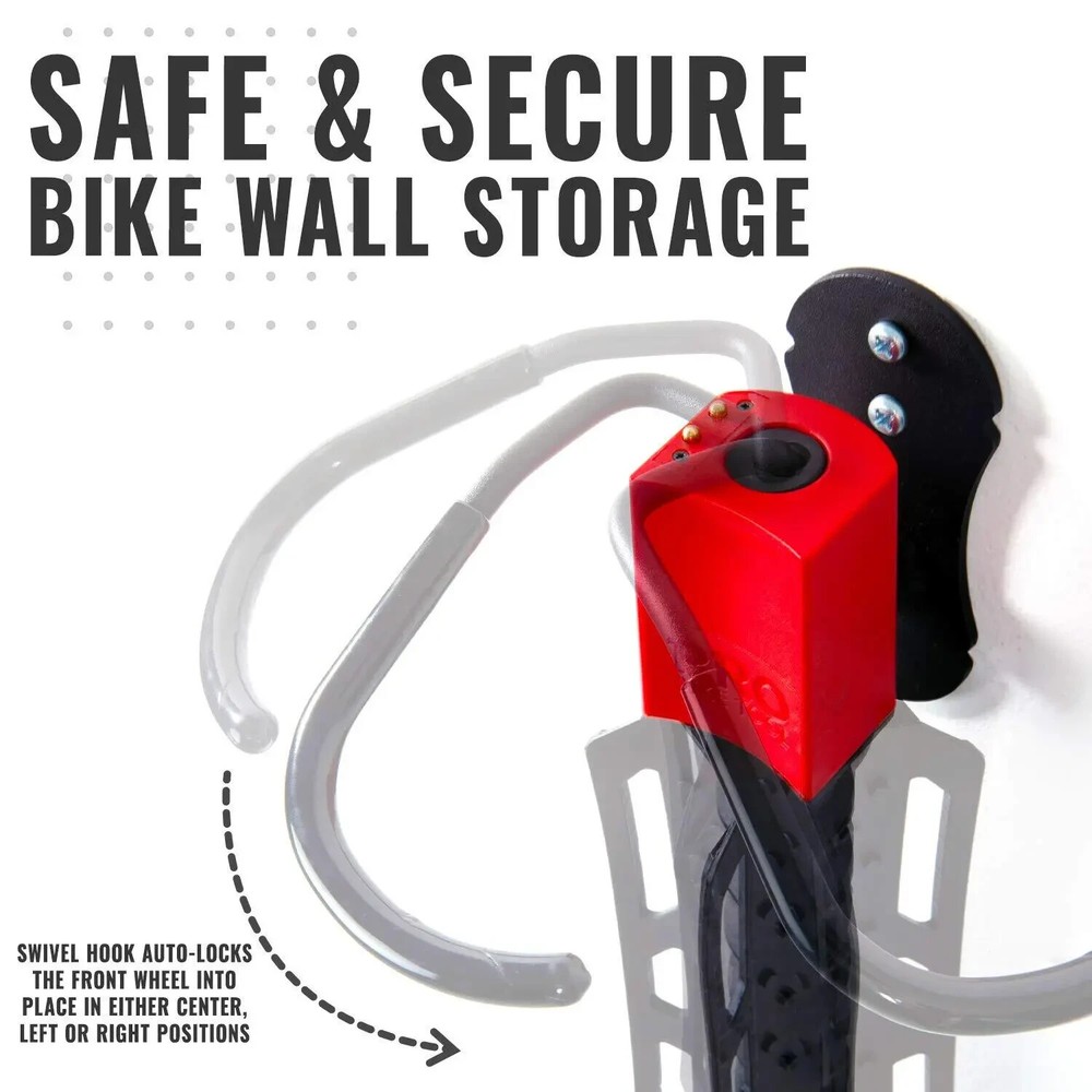Vertical Garage Bike Rack Storage Mount Space Saver