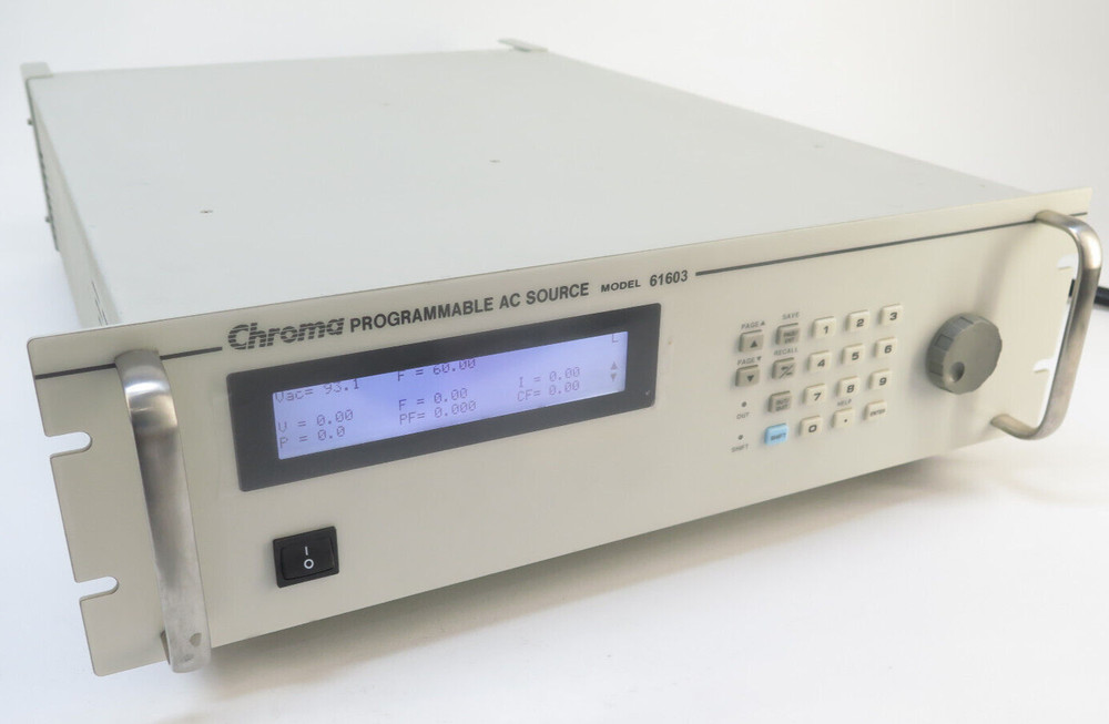Chroma 61603 Programmable AC Power Source 300V/1KHZ/1500VA