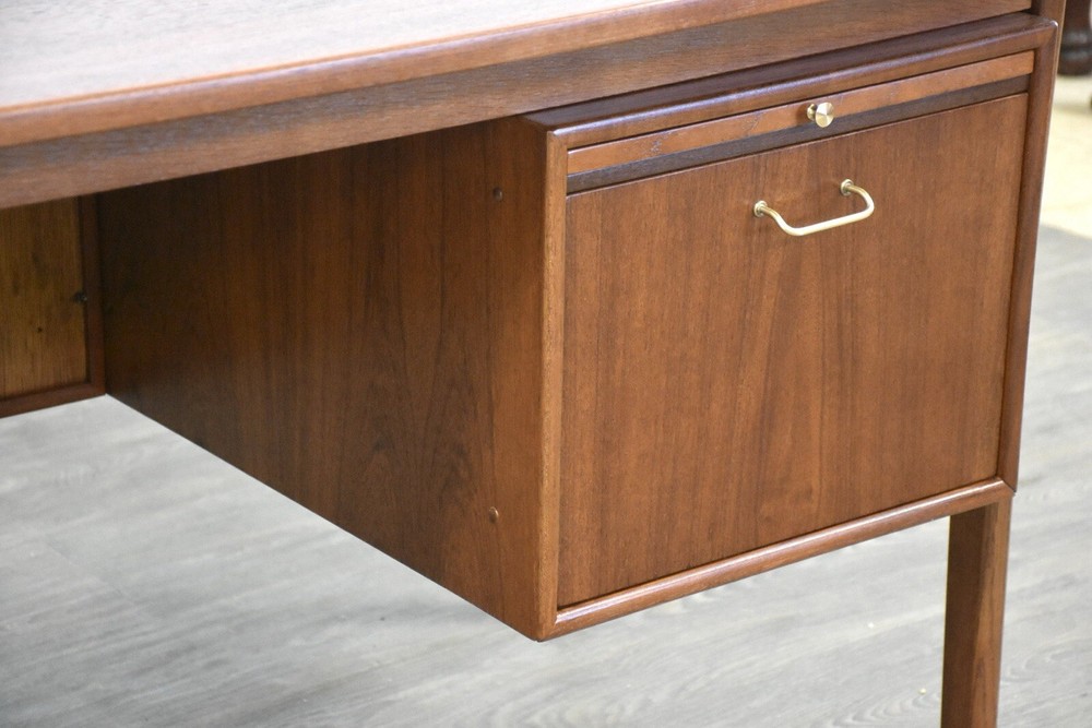 Refinished Danish Modern Teak Desk