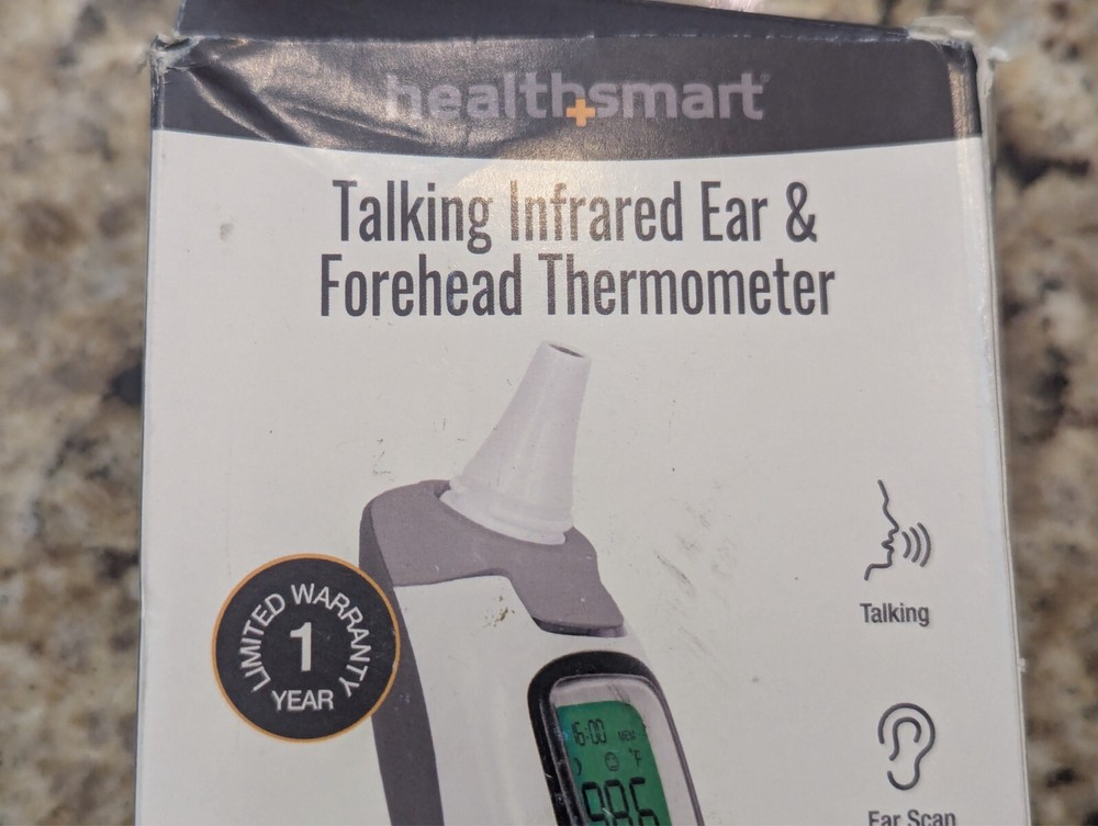 HealthSmart Talking Infrared Ear & Forehead Thermometer