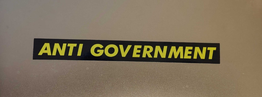 Anti Government Sticker
