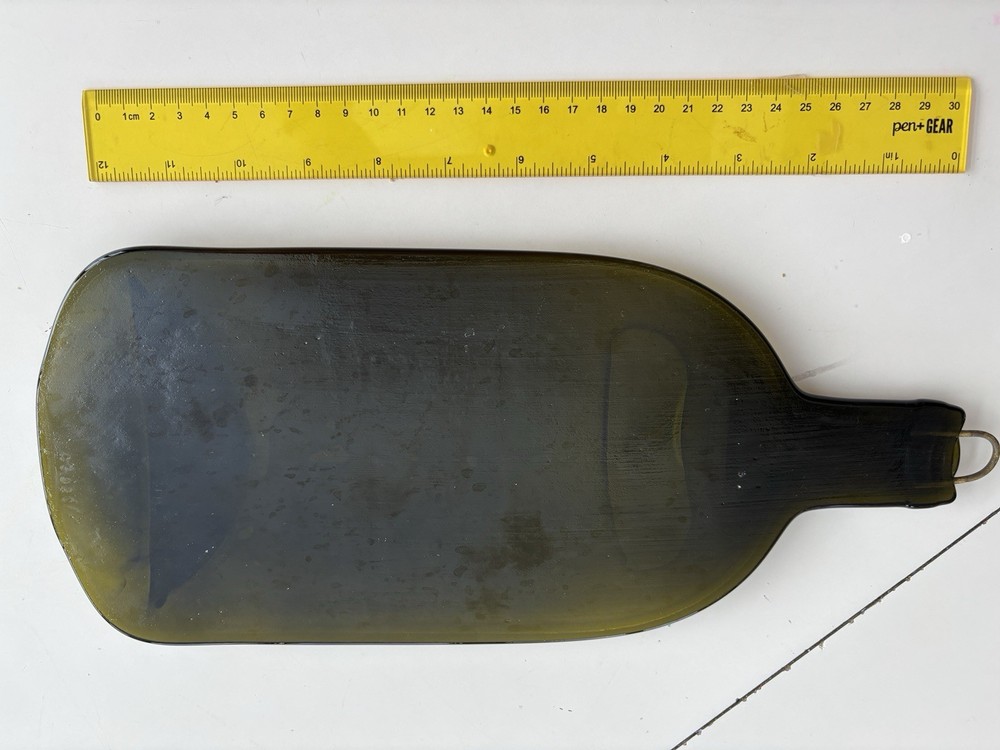 Melted Wine Bottle Cheese Platter Board