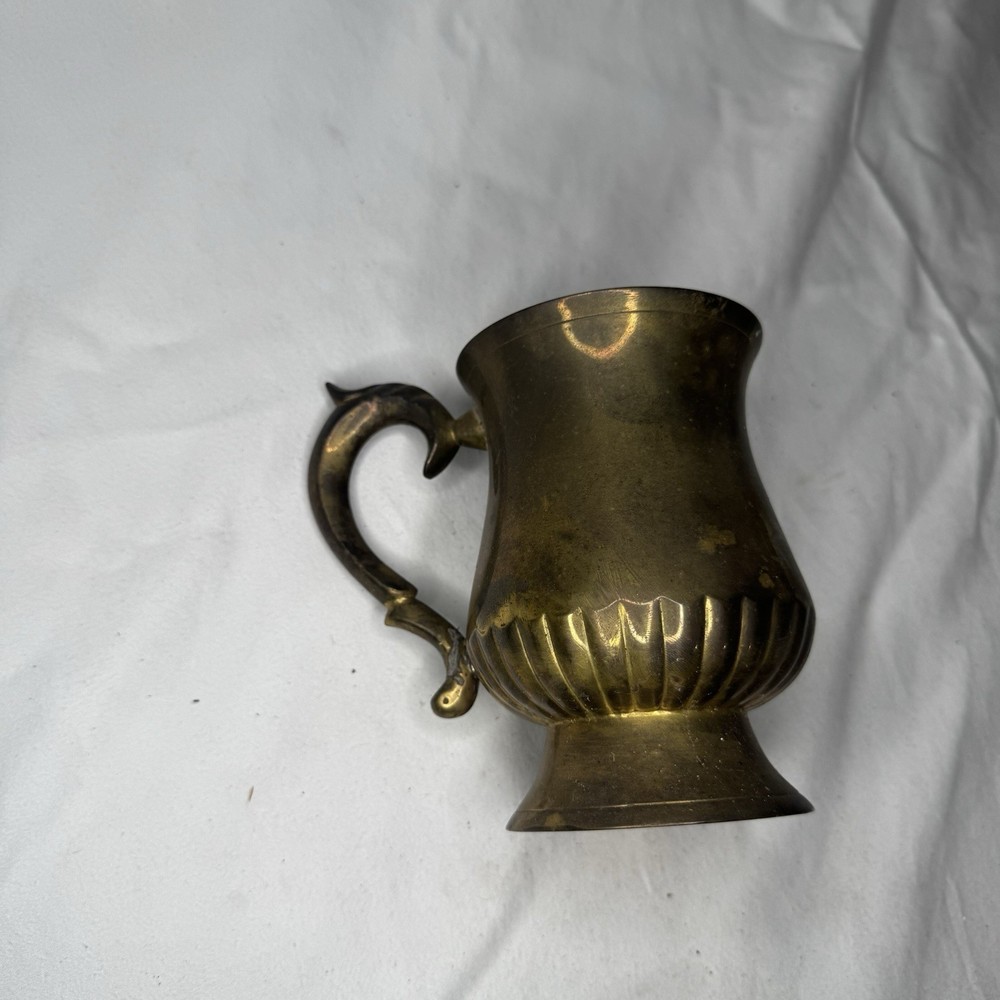 Antique Engraved Solid Brass Tea/Coffee Service Set