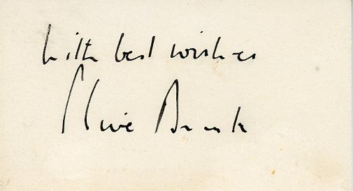 Clive Brook- Signed Card