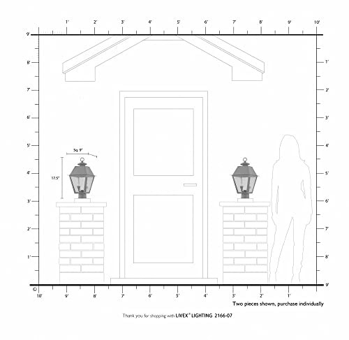 2166-01 Transitional Two Light Outdoor Post Lantern from Antique Brass