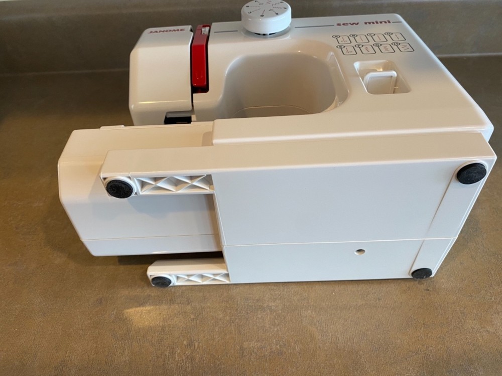 Janome Sew Mini Sewing Machine Compact Portable w Pedal **UNTESTED**