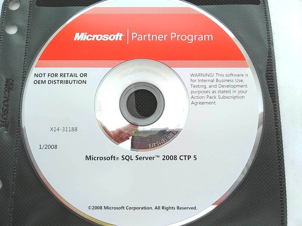 Microsoft SQL Server 2008 Developer & Express Editions w/ Keys License