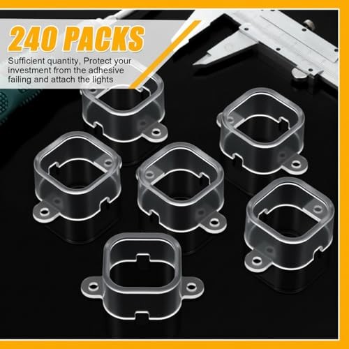 Pcs Mount Compatible with Pro Permanent Outdoor Lights Brackets with 240 Clear