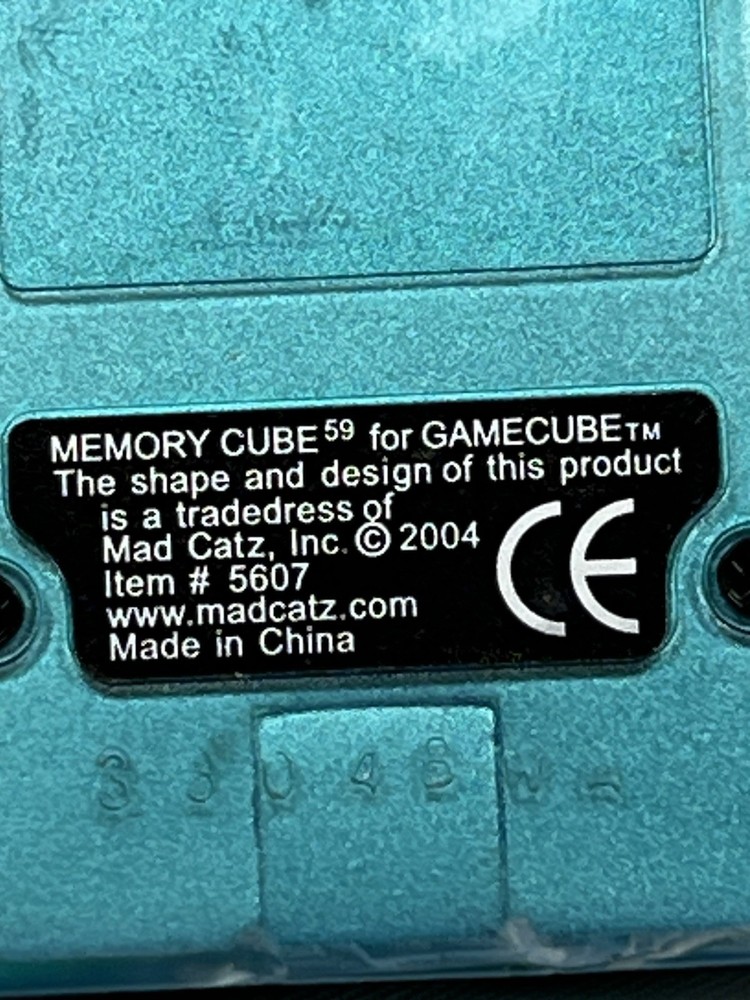 Mad Catz Nintendo GameCube Clear 1X Memory Cube 59 Memory Card