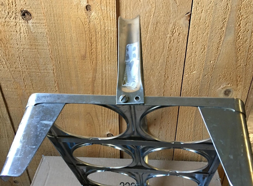 Flatware Sorter Insert Caddy Stand stainless steel 6 hole silverware holder Carr
