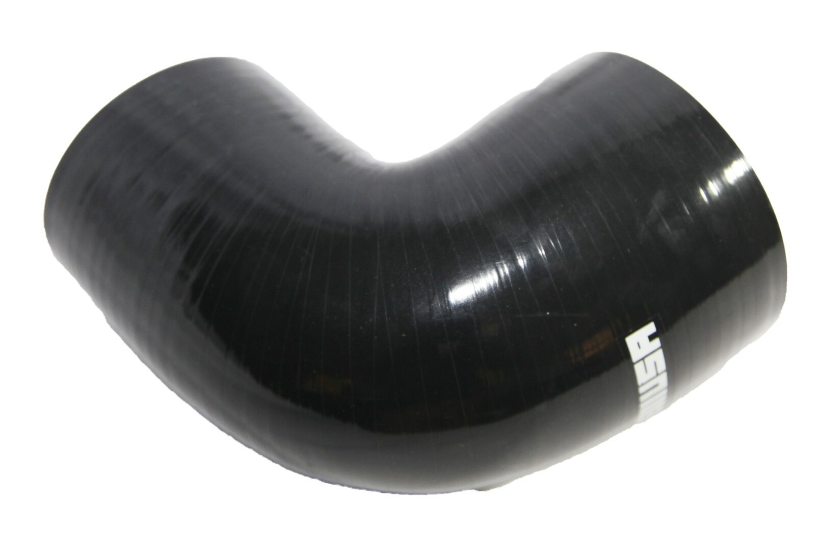 For Reducer 4" to 3.5" 90 DegSilicone hose COUPLER turbo intercooler BLACK+CLAMP