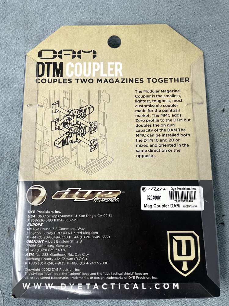 Dye DAM Magazine Coupler