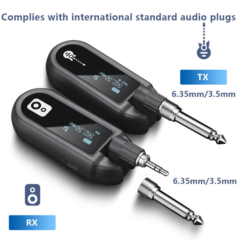 HUF Digital Wireless Guitar/Bass System Digital Transmitter & Receiver Set Plug