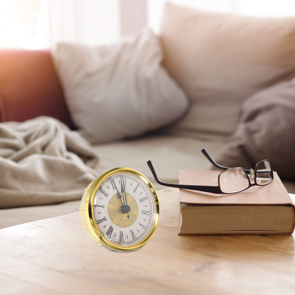 Retro Clock Insert DIY Round Clock Head Silent Clock Head Insert Quartz Clock