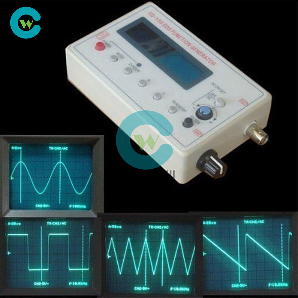DDS Function Signal Generator Module 1HZ-500KHz Sine +Square Wave + Case FG-100b