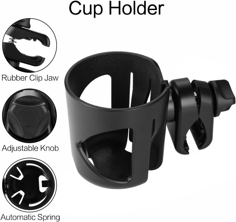 Multifunctional 360° Rotatable Cup Holder - Perfect for Strollers, Bikes, & More