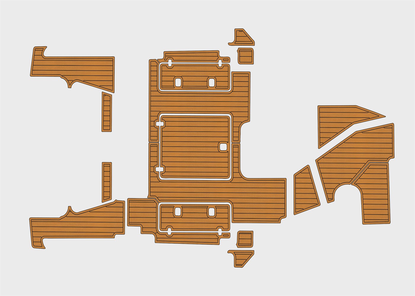 2021-2022 Pursuit 325 Off Faux EVA teak Marine fuax Floor