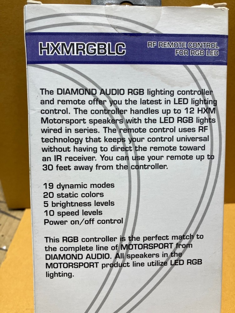Diamond Audio RGB lighting controller HXMRGBLC