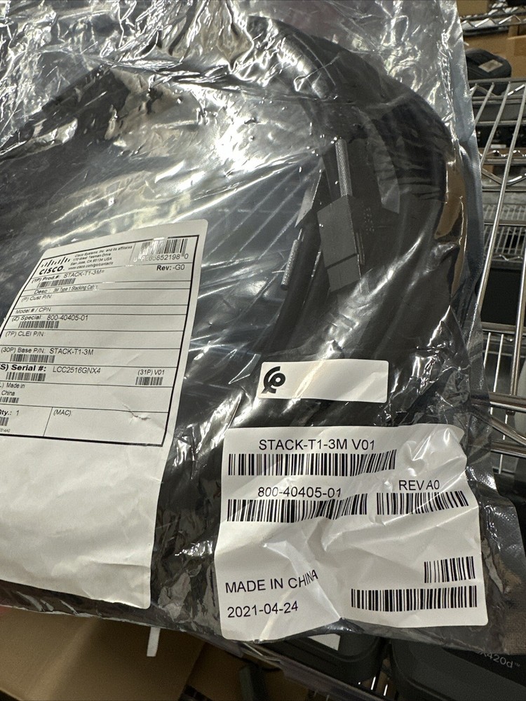 Cisco STACK-T1-3M= 240V Type 1 Stacking Cable