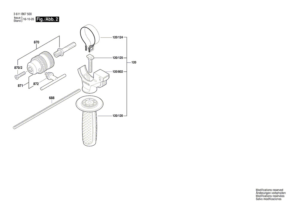 New Bosch 1600A02E6P On-Off Switch
