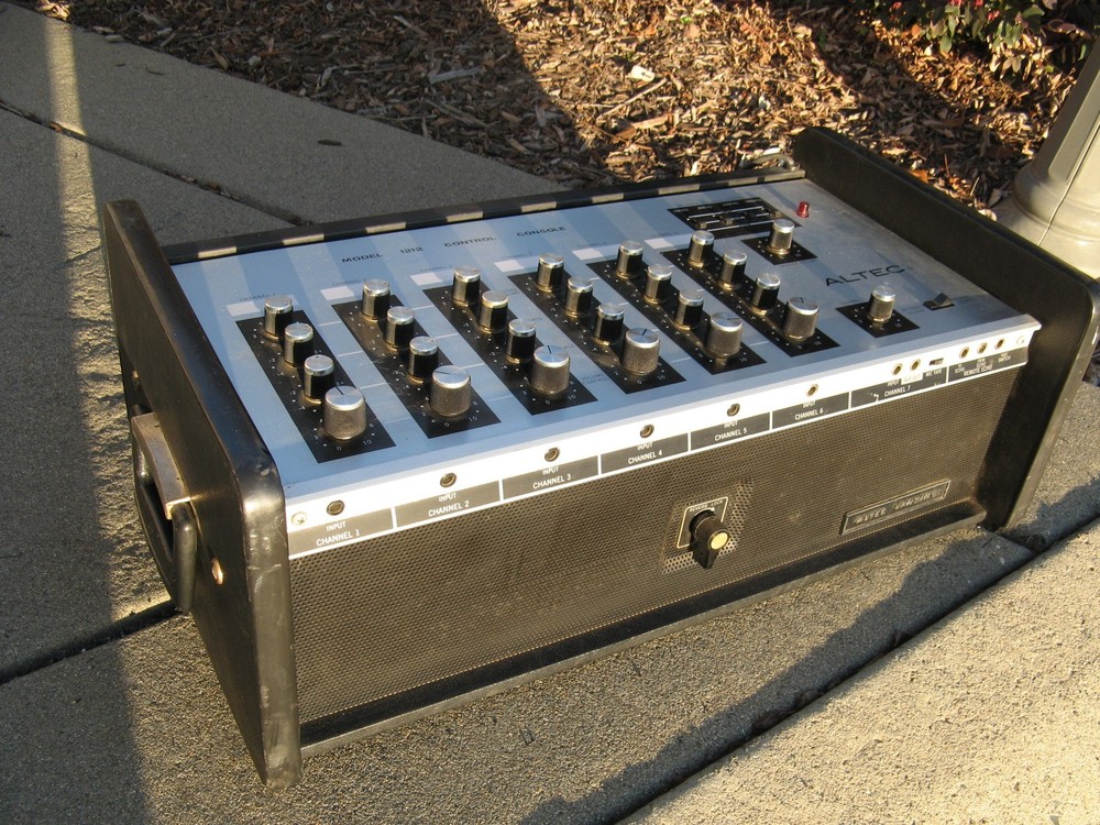 Altec 1212 1212A control console PA Reverb Echo Rust Never Sleeps Needs Work